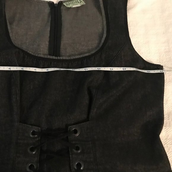 Grey dress with under bust corset detail - Picture 4 of 6